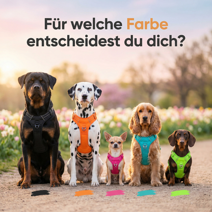 PfotenSanft™ Entlastungs- & Anti-Zieh-Geschirr